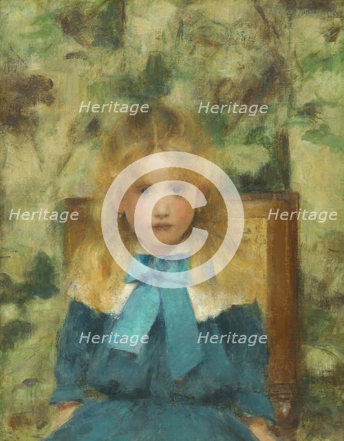 Portrait of Mademoiselle Van der Hecht, 1883. Creator: Khnopff, Fernand (1858-1921).