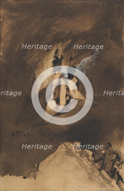 Souvenir of a Castle in Vosges, 1857. Creator: Victor Hugo.