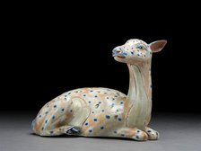 Figure of a reclining hind, c1680. Creator: Unknown.