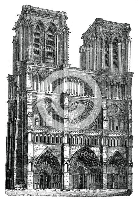 Notre Dame, Paris, (1870). Artist: Unknown
