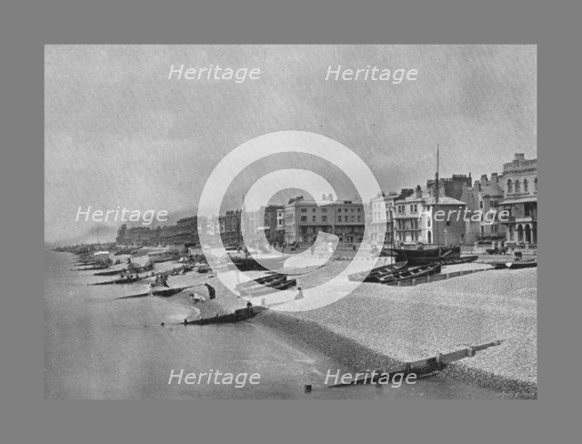 The Parade Worthing, c1900. Artist: William James Gardiner.