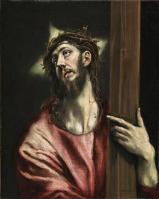Christ with the Cross, 1587. Creator: El Greco.