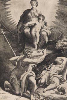 The Vision of St. Jerome. Creator: Giulio Bonasone.