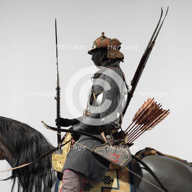Armoured Cavalryman, Tibetan, and possibly Bhutanese and Nepalese, 18th-19th century. Creator: Unknown.