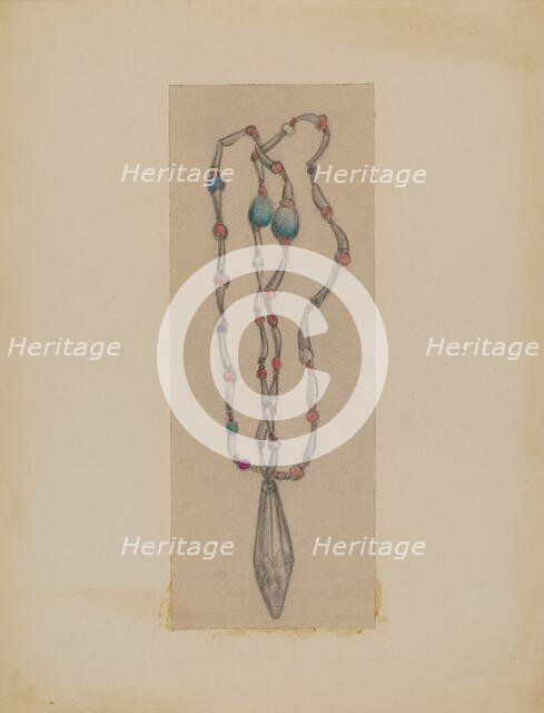 Necklace, 1935/1942. Creator: George B. Wally.