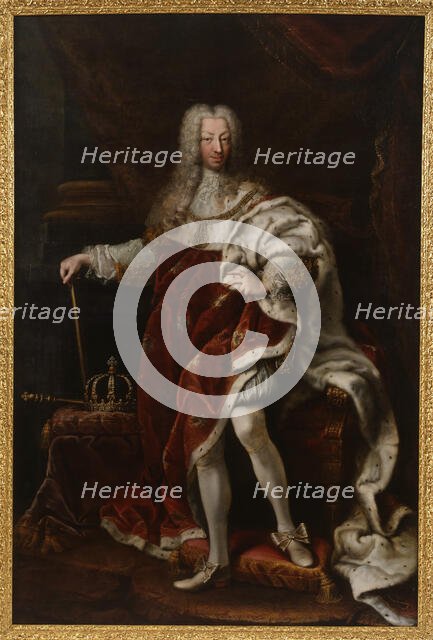Portrait of Charles Emmanuel III (1701-1773), Duke of Savoy and King of Sardinia, Mid 18th cen. Creator: Clementi, Maria Giovanna, (La Clementina) (1692-1761).