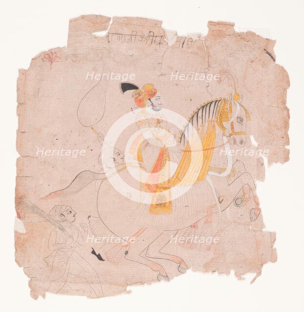 Prince on Horse, 18th century. Creator: Unknown.