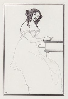 Frontispiece to A Book of Bargains by Vincent O'Sullivan, 1896. Creator: Aubrey Beardsley.