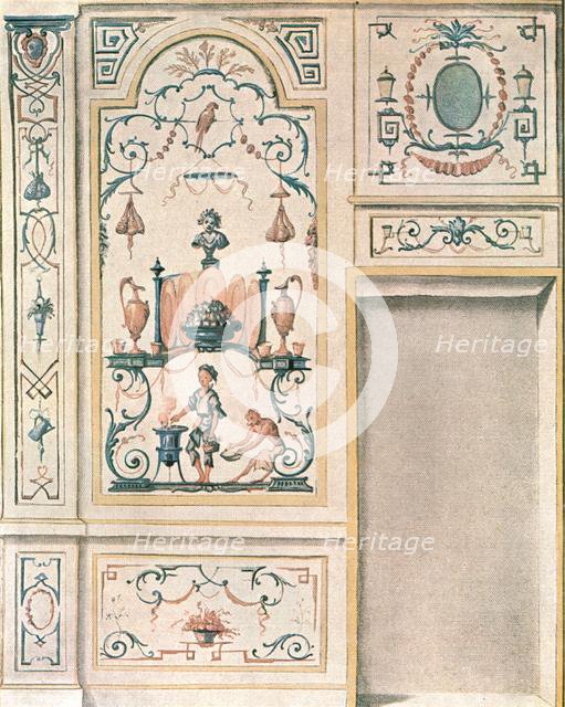 Design for a dining-room wall, France, (1928). Creator: Unknown.