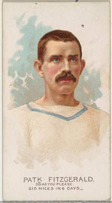 Patrick Fitzgerald, Pedestrian-Go As You Please, from World's Champions, Series 2 (N29) fo..., 1888. Creator: Allen & Ginter.