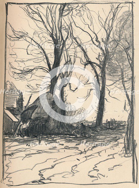 'Study of Trees, Sompting, Sussex', c19th century. Artist: Frank Mura.