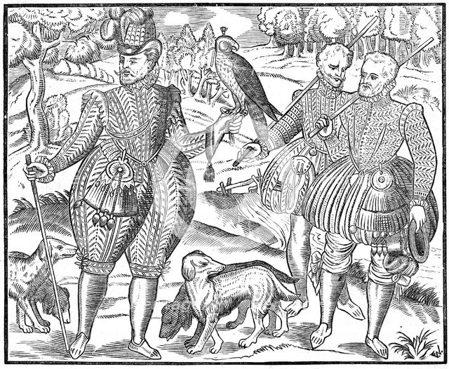 A falconer, 1611. Artist: Unknown