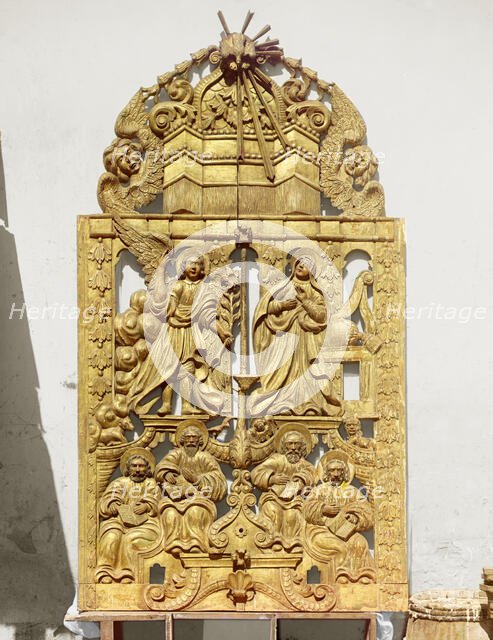 Holy Gates from the first half of the eighteenth century, Museum inventory number 1824...1911. Creator: Sergey Mikhaylovich Prokudin-Gorsky.