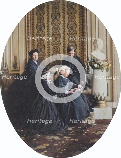 Queen Victoria in Mourning, 1862. Creator: William Samuel Bambridge.