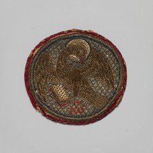 Embroidered Medallion, Byzantine, 15th-16th century. Creator: Unknown.