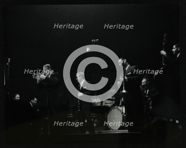 The Eddie Condon All Stars on stage at Colston Hall, Bristol, 1957. Artist: Denis Williams