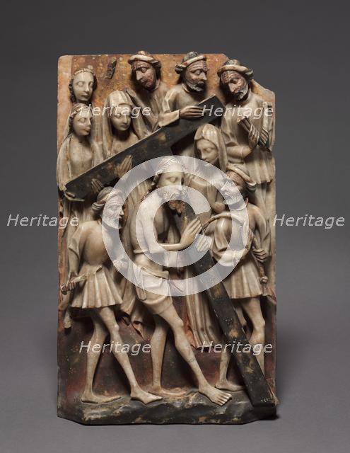 Christ Carrying the Cross (Panel from an Altarpiece), 1400s. Creator: Unknown.