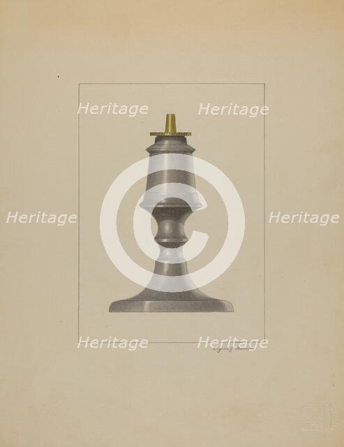 Lamp, c. 1936. Creator: Eugene Barrell.