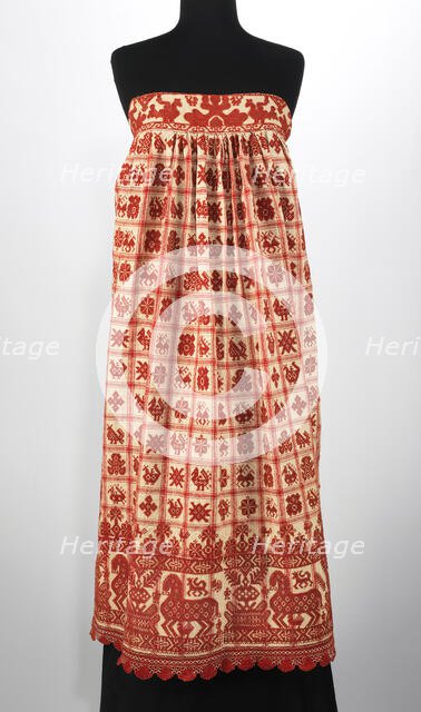 Apron, Russian, 1830-70. Creator: Unknown.