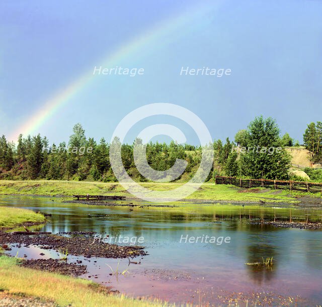 Rainbow, 1912. Creator: Sergey Mikhaylovich Prokudin-Gorsky.