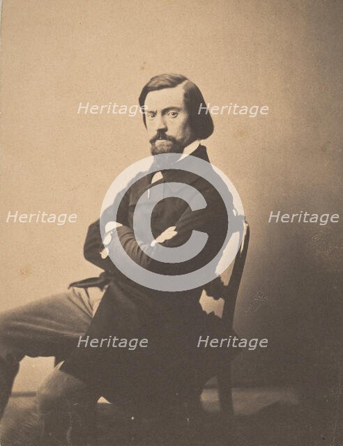 Portrait de Pitre-Chevalier, ca. 1853. Creator: Gustave Le Gray.