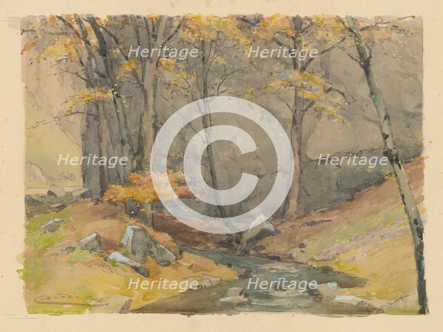 Súmrak v Zádielskej doline, (Twilight in the Zadielska Valley), 1920-1930. Creator: Ludovit Cordak.