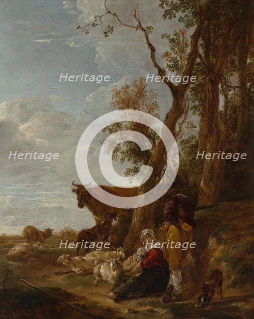 Rest, 1644. Creator: Nicolaes Berchem.