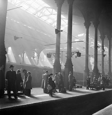 Liverpool Street Station, London, c1947-c1948. Artist: John Gay.