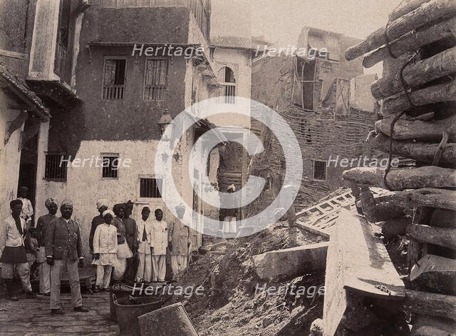 Plague-infected house which has been demolished, Karachi, India, 1897. Creator: Unknown.