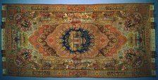 Shawl with Genre Scenes, 1875-1899. Creator: Unknown.