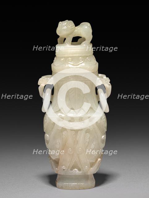 Chinese Jade Incense Set, 1644-1911. Creator: Unknown.