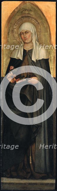 Saint Elizabeth of Thuringia, 1403. Creator: Taddeo di Bartolo (1362/63-1422).