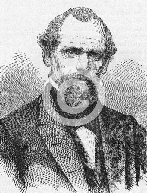 John Augustus Roebling, American civil engineer, 1874. Artist: Unknown