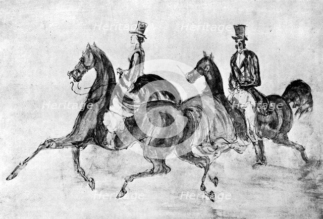 'Les Cavaliers', (1930).Artist: Constantin Guys