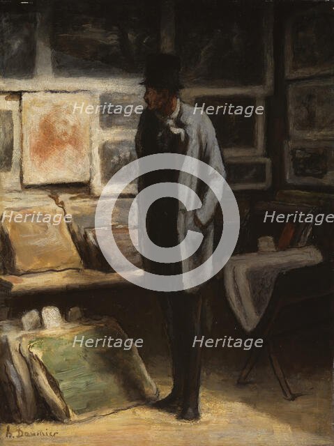 The Print Collector, c. 1857/63. Creator: Honore Daumier.
