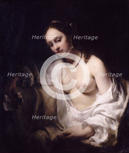 Bathsheba with King David's Letter, 1654. Artist: Drost, Willem (1633-1659)