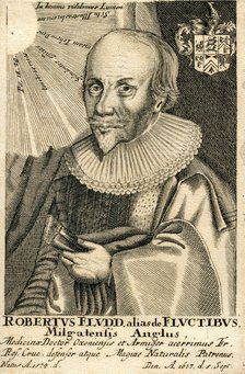 Portrait of Robert Fludd (1574-1637), 17th century. Artist: Anonymous  