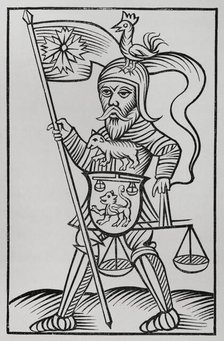 Hermensul or Irmensul, Idol of the Saxons in Westphalia, 17th century, (1878). Creator: Unknown.