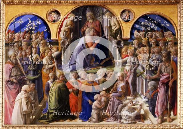 The Coronation of the Virgin, Between 1439 and 1447. Artist: Lippi, Fra Filippo (1406-1469)