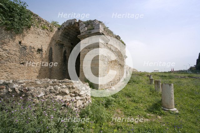 The gate at Bulla Regia, Tunisia. Artist: Samuel Magal