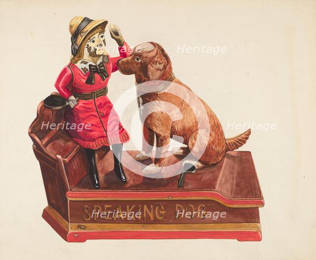 Speaking Dog Mechanical Bank, c. 1939. Creator: Einar Heiberg.