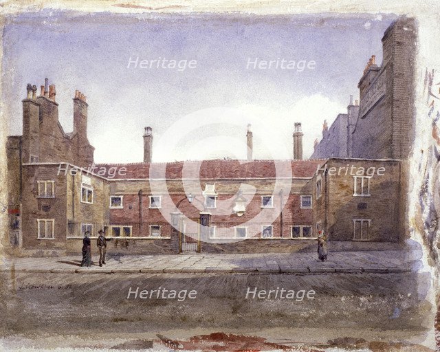 Stafford Alms Houses, Gray's Inn Road, London, 1882 Artist: John Crowther