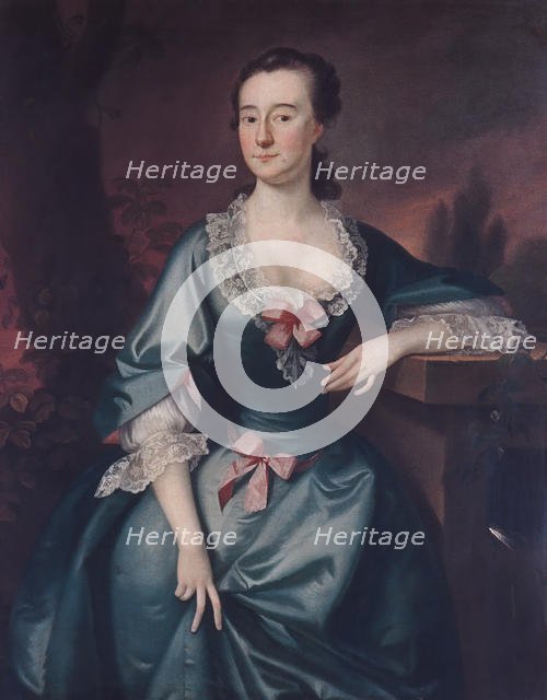 Mrs. David Chesebrough, 1754. Creator: Joseph Blackburn.