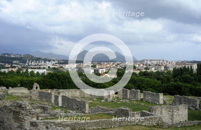Ruins of the Episcopal Centre, ancient city of Salona, Solin, Croatia, 2018. Creator: Unknown.