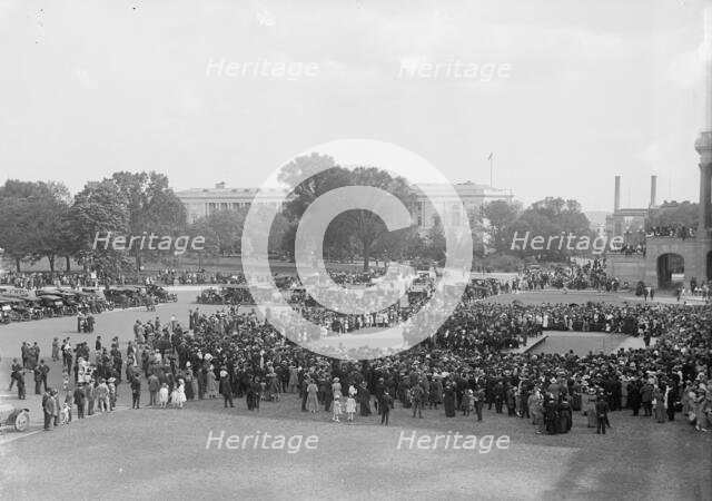 Bible Society Open Air Meeting, East Front of The Capitol, 1917. Creator: Harris & Ewing.