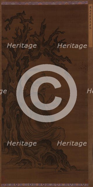 Luohan Seated under a Tree, Ming dynasty, 1368-1644. Creator: Unknown.