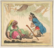 Cymon and Iphigenia, May 2, 1796. Creator: James Gillray.