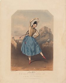 Krakowiak, danced by Fanny Elssler (1810-1884) in ballet La Gipsy, c1840.