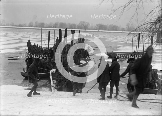 American University Training Camp - Engineers From Training Camp On Potomac, 1917. Creator: Harris & Ewing.