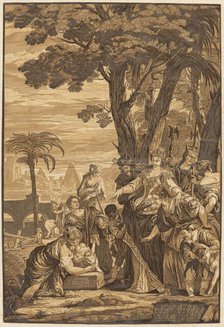 The Finding of Moses, 1741. Creator: John Baptist Jackson.